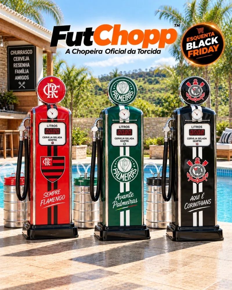 FutChopp™ - A Chopeira Oficial da Torcida + Nome Personalizado