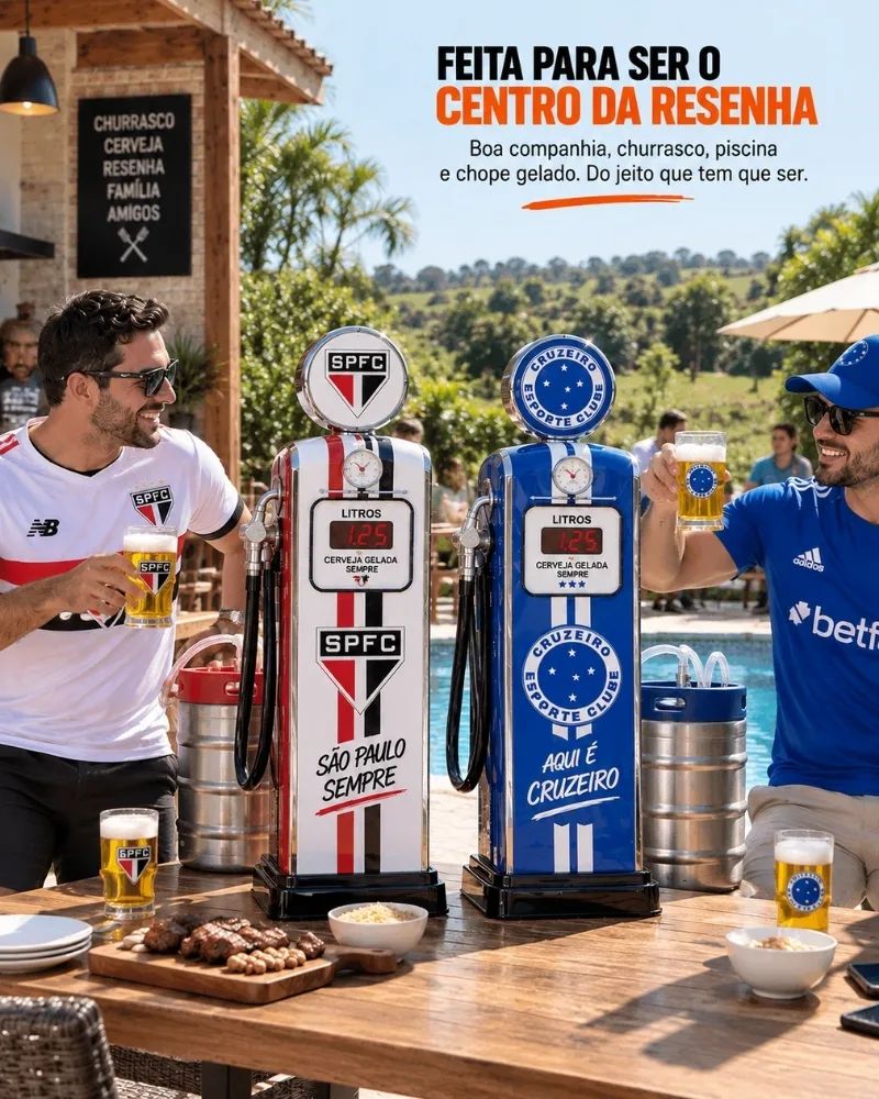 FutChopp™ - A Chopeira Oficial da Torcida + Nome Personalizado